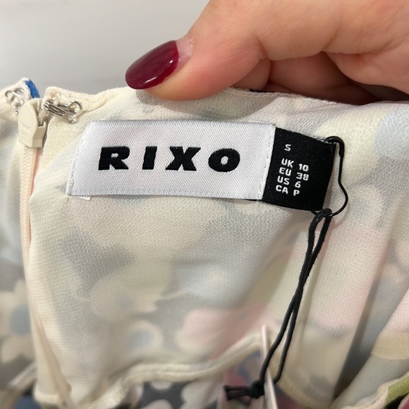 Rixo | NWT Maeve Floral Print Crepe Maxi Dress - Size UK 10/US 6 - Picture 7 of 10